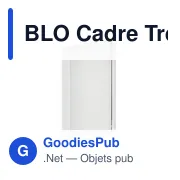 BLO Cadre Trophée en cristal - Miniature 3