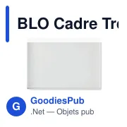 BLO Cadre Trophée en cristal - Miniature 4