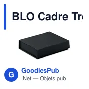 BLO Cadre Trophée en cristal - Miniature 5