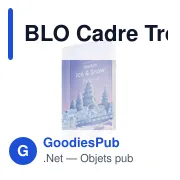 BLO Cadre Trophée en cristal - Miniature 6