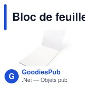 Bloc de grandes feuilles électrostatiques personnalisables avec logo | Arya - Miniature 1