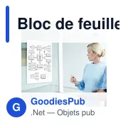 Bloc de grandes feuilles électrostatiques personnalisables avec logo | Arya - Miniature 2