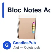 Bloc Notes Adhésif personnalisable Tiblan avec logo - Miniature 1