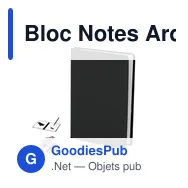 Bloc Notes Ardoise Komar - Miniature 1