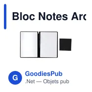 Bloc Notes Ardoise Komar - Miniature 2