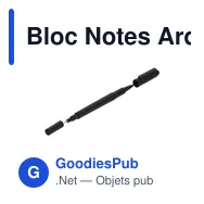 Bloc Notes Ardoise Komar - Miniature 5