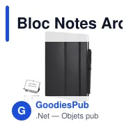 Bloc Notes Ardoise Kudar - Miniature 1