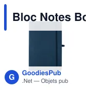 Bloc Notes personnalisable Bochum avec logo - Papeterie écologique - Miniature 1