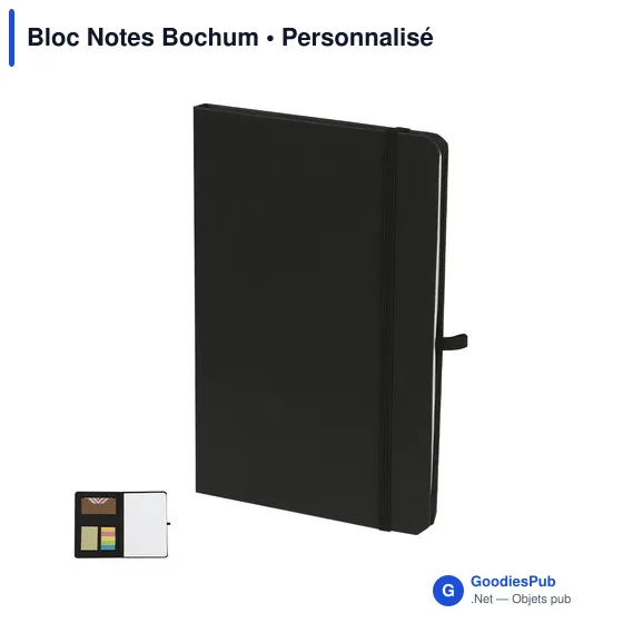 Bloc Notes personnalisable Bochum avec logo - Papeterie écologique - Image 12