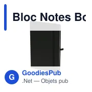 Bloc Notes personnalisable Bochum avec logo - Papeterie écologique - Miniature 3