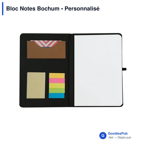 Bloc Notes personnalisable Bochum avec logo - Papeterie écologique - Image 9