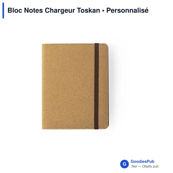 Bloc Notes Personnalisable avec Chargeur Intégré - Toskanavec logo - Image 2
