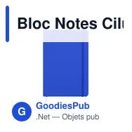 Bloc Notes Ciluxlin - Miniature 10