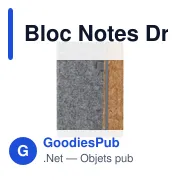 Bloc Notes personnalisable Driscol avec logo en feutre RPET - Miniature 1