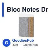 Bloc Notes personnalisable Driscol avec logo en feutre RPET - Miniature 2