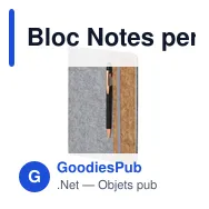 Bloc Notes personnalisable Driscol avec logo en feutre RPET - Miniature 11