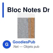 Bloc Notes personnalisable Driscol avec logo en feutre RPET - Miniature 3
