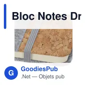 Bloc Notes personnalisable Driscol avec logo en feutre RPET - Miniature 6