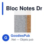 Bloc Notes personnalisable Driscol avec logo en feutre RPET - Miniature 8