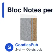 Bloc Notes personnalisable Driscol avec logo en feutre RPET - Miniature 9