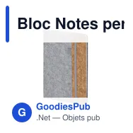 Bloc Notes personnalisable Driscol avec logo en feutre RPET - Miniature 10