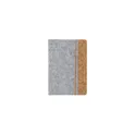 Variante gris clair - Bloc Notes personnalisable Driscol avec logo en feutre RPET