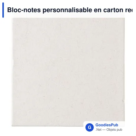 Bloc-notes personnalisable en carton recyclé avec logo - Thalassa