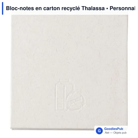 Bloc-notes personnalisable en carton recyclé avec logo - Thalassa - Image 4