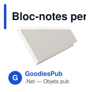 Bloc-notes personnalisable en carton recyclé avec logo - Thalassa - Miniature 6