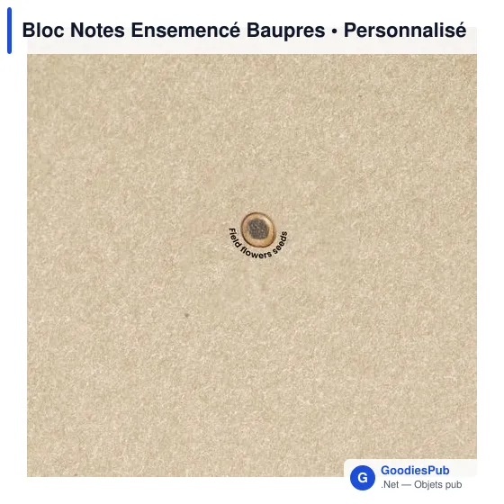 Bloc Notes Ensemencé Baupres - Image 6