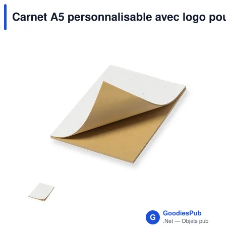 Carnet A5 personnalisable avec logo pour entreprise