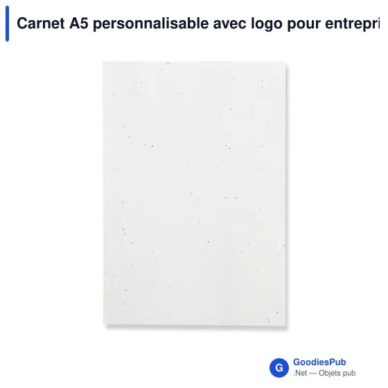 Carnet A5 personnalisable avec logo pour entreprise - Image 2