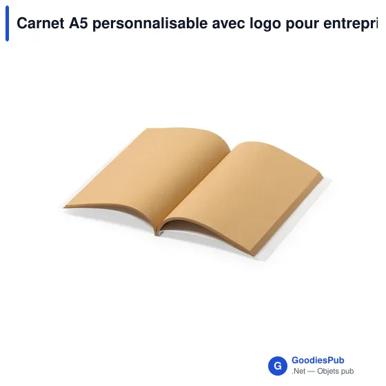 Carnet A5 personnalisable avec logo pour entreprise - Image 4