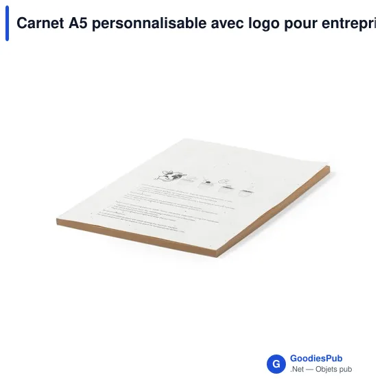 Carnet A5 personnalisable avec logo pour entreprise - Image 6