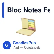 Bloc Notes personnalisable en liège avec logo - Feron - Miniature 1
