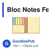 Bloc Notes personnalisable en liège avec logo - Feron - Miniature 2