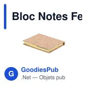 Bloc Notes personnalisable en liège avec logo - Feron - Miniature 3