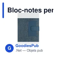 Bloc-notes personnalisable Flitfud avec logo - Écologique et pratique - Miniature 1