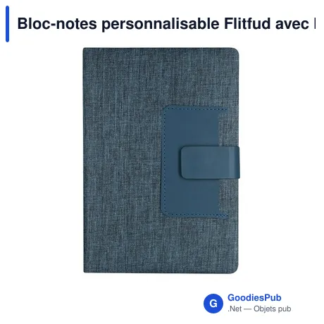 Bloc-notes personnalisable Flitfud avec logo - Écologique et pratique