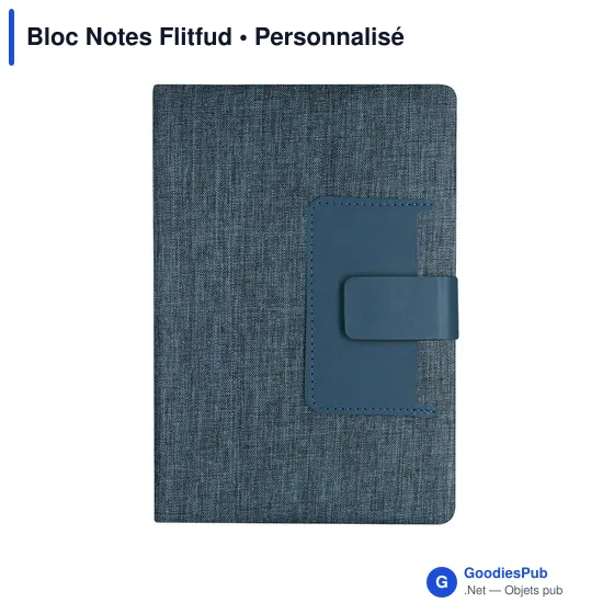 Bloc-notes personnalisable Flitfud avec logo - Écologique et pratique - Image 1