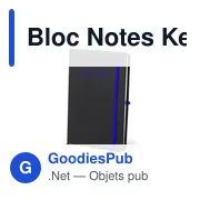 Bloc Notes personnalisable Kefron avec logo - Cahier B2B - Miniature 1
