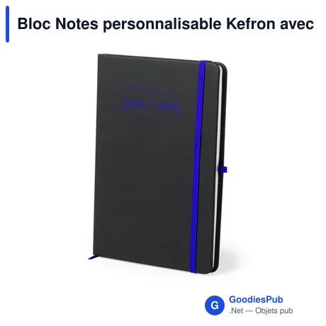 Bloc Notes personnalisable Kefron avec logo - Cahier B2B