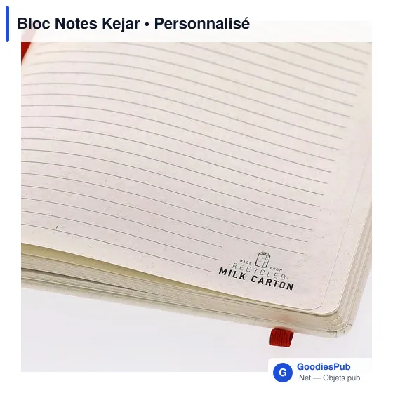 Bloc-notes personnalisable en carton de lait recyclé avec logo - Image 10