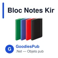 Bloc Notes Kinelin - Miniature 10