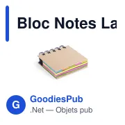 Bloc Notes Personnalisable Laska avec Logo - Écologique et Pratique - Miniature 1
