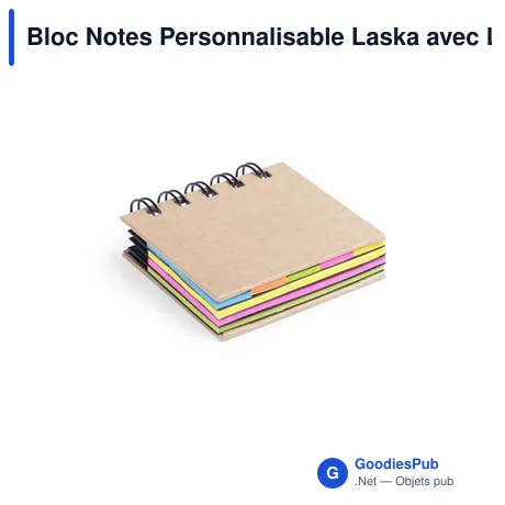Bloc Notes Personnalisable Laska avec Logo - Écologique et Pratique