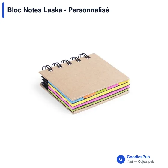 Bloc Notes Personnalisable Laska avec Logo - Écologique et Pratique - Image 1