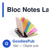 Bloc Notes Personnalisable Laska avec Logo - Écologique et Pratique - Miniature 2
