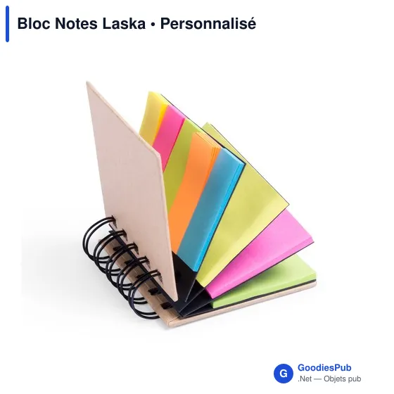 Bloc Notes Personnalisable Laska avec Logo - Écologique et Pratique - Image 2