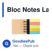 Bloc Notes Personnalisable Laska avec Logo - Écologique et Pratique - Miniature 3